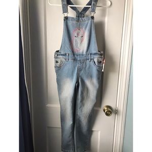 Jean Unicorn overalls
